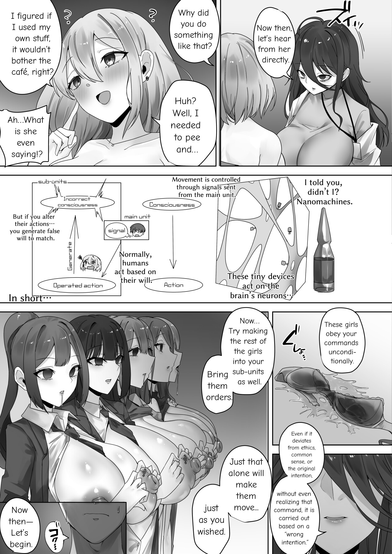 Hentai Manga Comic-Considerations regarding the possibility of manipulating terminal female populations by administering nanomachines-Read-12
